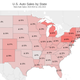 Illustration for article titled This Interactive Map Shows How Devastating Coronavirus Is On The American Car Market